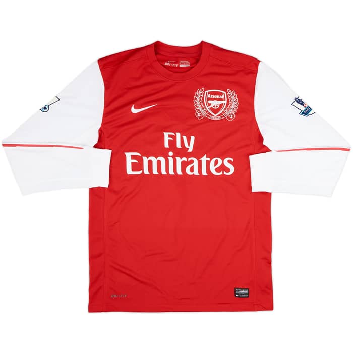 2011-12 Arsenal Home L/S Shirt Song #17 - 6/10 - (M)