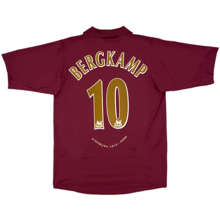 2005-06 Arsenal Home Shirt Bergkamp #10 - 6/10 - (L)