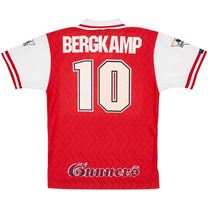 1996-98 Arsenal Home Shirt Bergkamp #10 - 8/10 - (M)