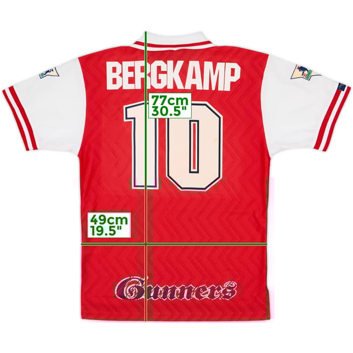 1996-98 Arsenal Home Shirt Bergkamp #10 - 8/10 - (M)