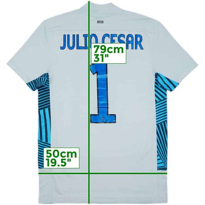 2011-12 Inter Milan GK S/S Shirt Julio Cesar #1 - 7/10 - (M)