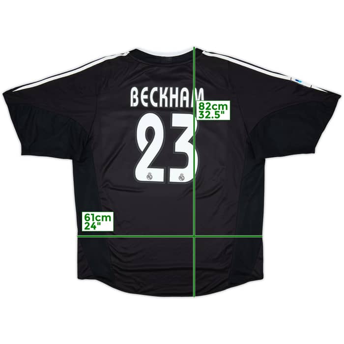 2004-05 Real Madrid Away Shirt Beckham #23 - 8/10 - (XL)