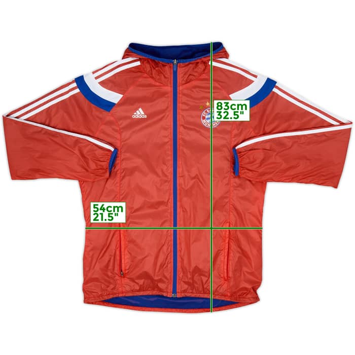 2013-14 Bayern Munich adidas Hooded Rain Jacket - 6/10 - (L)