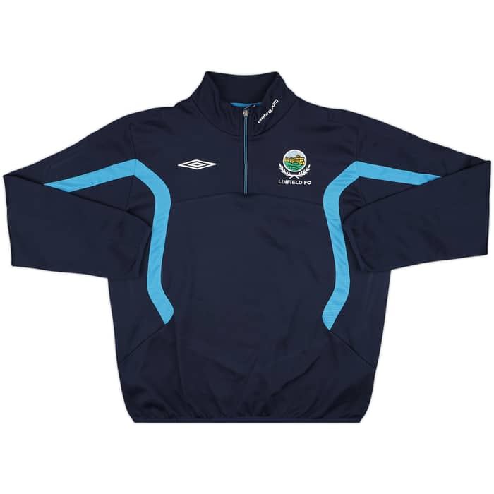 2011-12 Linfield Umbro 1/4 Zip Drill Top - 9/10 - (L)