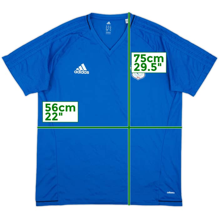 2018-19 Cardiff City adidas Training Shirt - 10/10 - (XL)