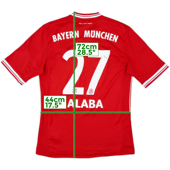2013-14 Bayern Munich Home Shirt Alaba #27 - 5/10 - (S)