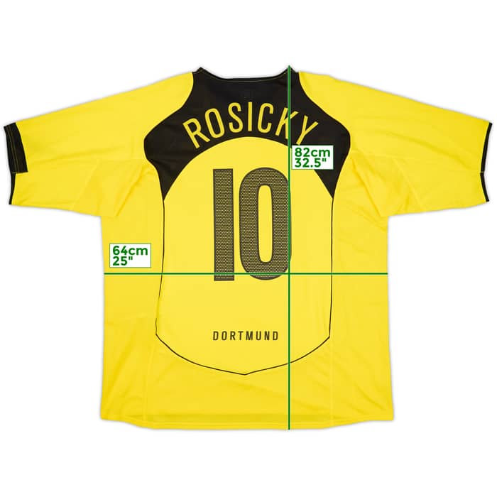 2004-05 Borussia Dortmund Home Shirt Rosicky #10 - 9/10 - (XXL)
