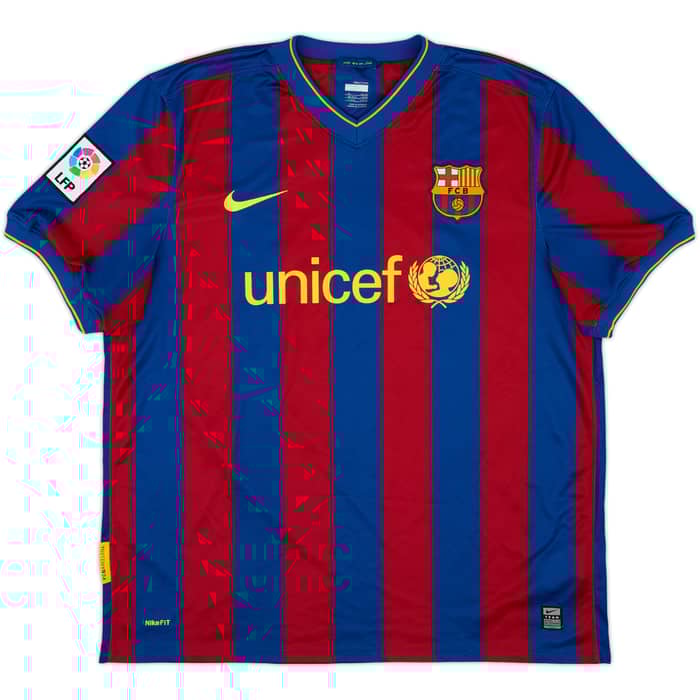 2009-10 Barcelona Home Shirt Ibrahimovic #9 - 10/10 - (XL)