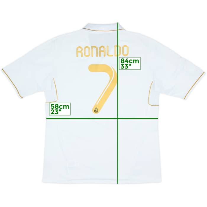 2011-12 Real Madrid Home Shirt Ronaldo #7 - 6/10 - (XL)