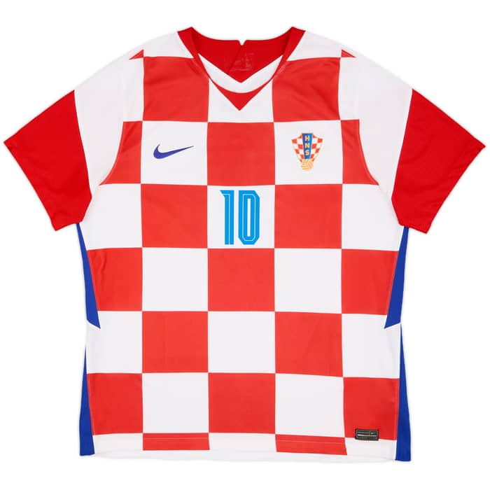 2020-21 Croatia Home Shirt Modric #10 - 7/10 - (XL)
