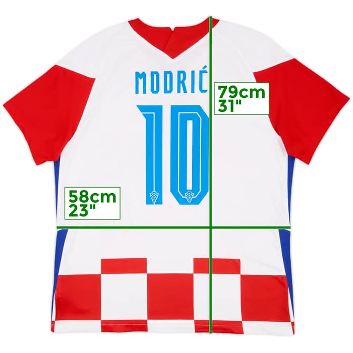 2020-21 Croatia Home Shirt Modric #10 - 7/10 - (XL)
