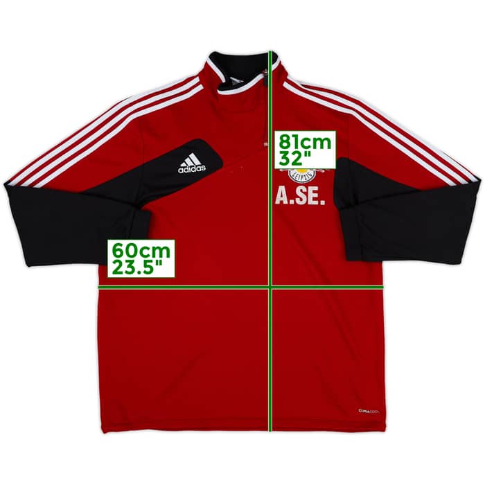 2012-13 RB Leipzig adidas Staff Issue 1/4 Zip Drill Top A. SE. - 5/10 - (XXL)