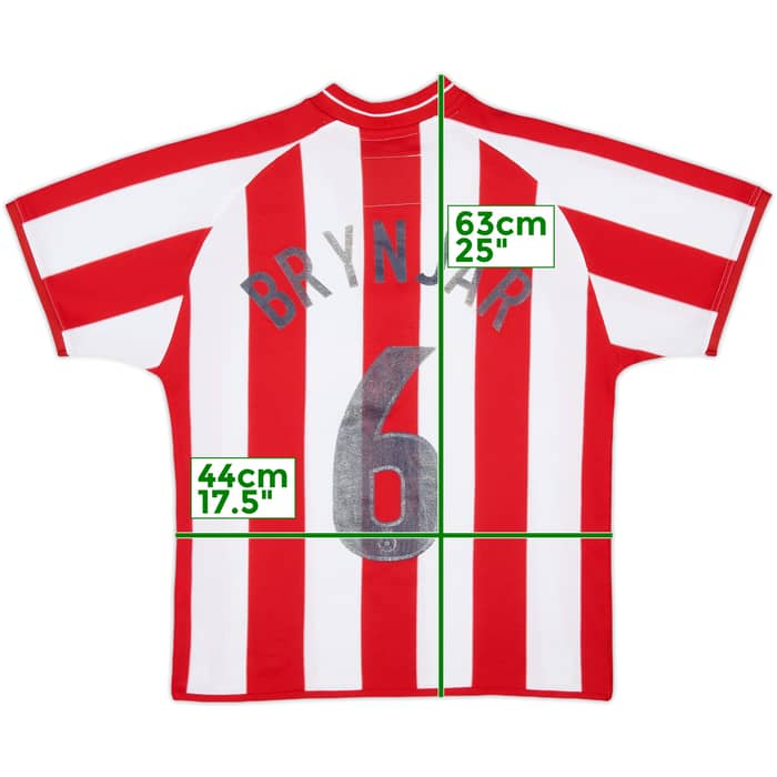 2001-03 Stoke City Home Shirt Brynjar #6 - 6/10 - (M.Boys)