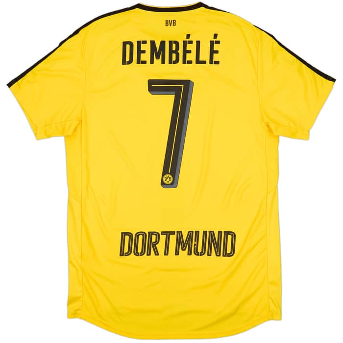 2016-17 Borussia Dortmund Home Shirt Dembele #7 - 7/10 - (L)