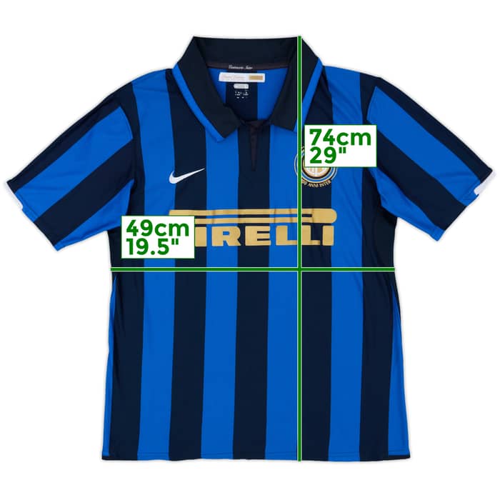 2007-08 Inter Milan Player Issue Centenary Home Shirt - 7/10 - (L)