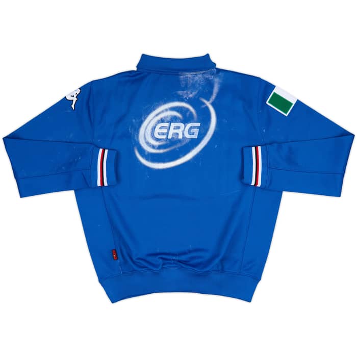 2005-06 Sampdoria Asics 1/4 Zip Drill Top - 5/10 - (M)