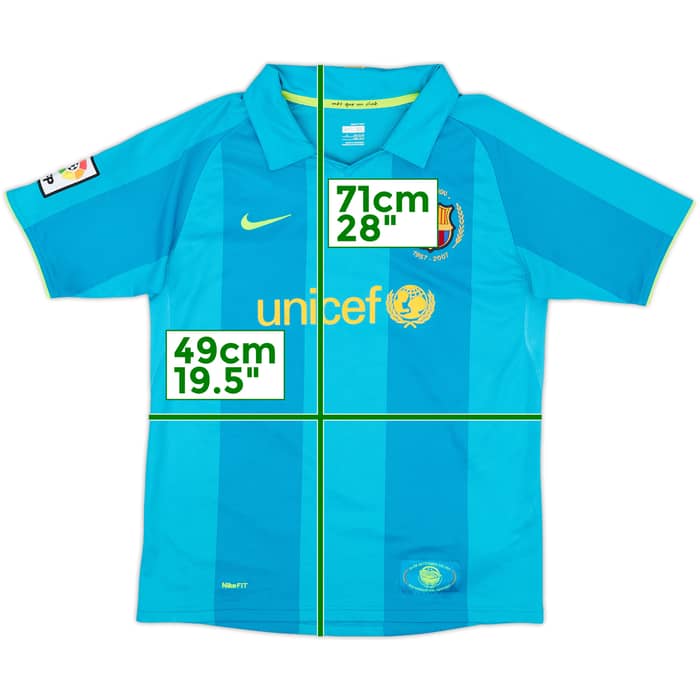 2007-09 Barcelona Away Shirt - 8/10 - (XL.Boys)