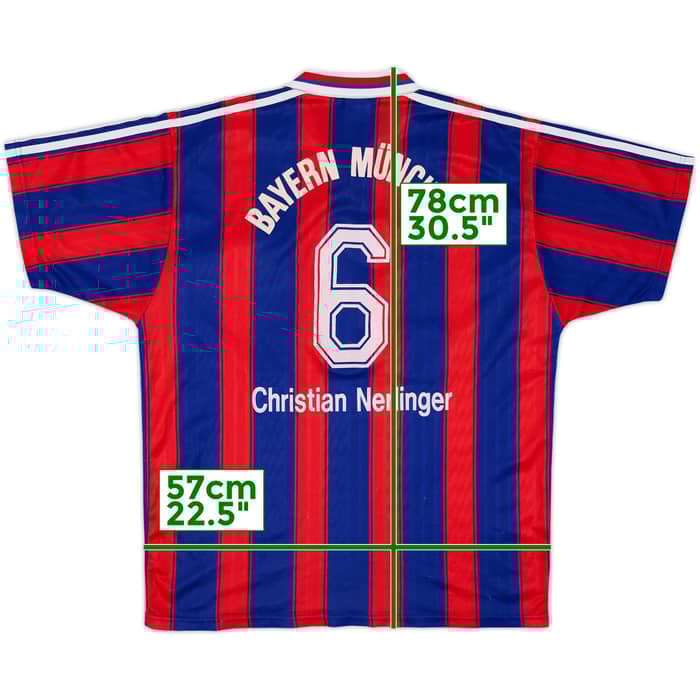 1995-97 Bayern Munich Home Shirt Christian Nerlinger #6 - 5/10 - (L)