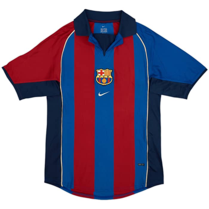 2001-02 Barcelona Home Shirt Xavi #6 - 8/10 - (S)