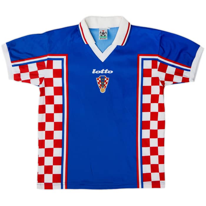 1998-01 Croatia Away Shirt Suker #9 - 8/10 - (L.Boys)