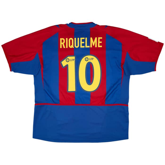 2002-03 Barcelona Home Shirt Riquelme #10 - 6/10 - (XL)