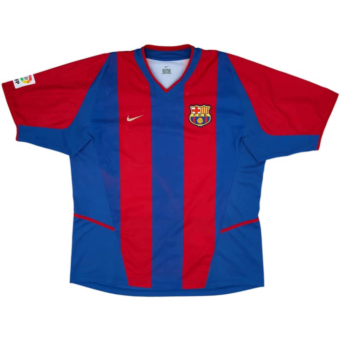2002-03 Barcelona Home Shirt Riquelme #10 - 6/10 - (XL)