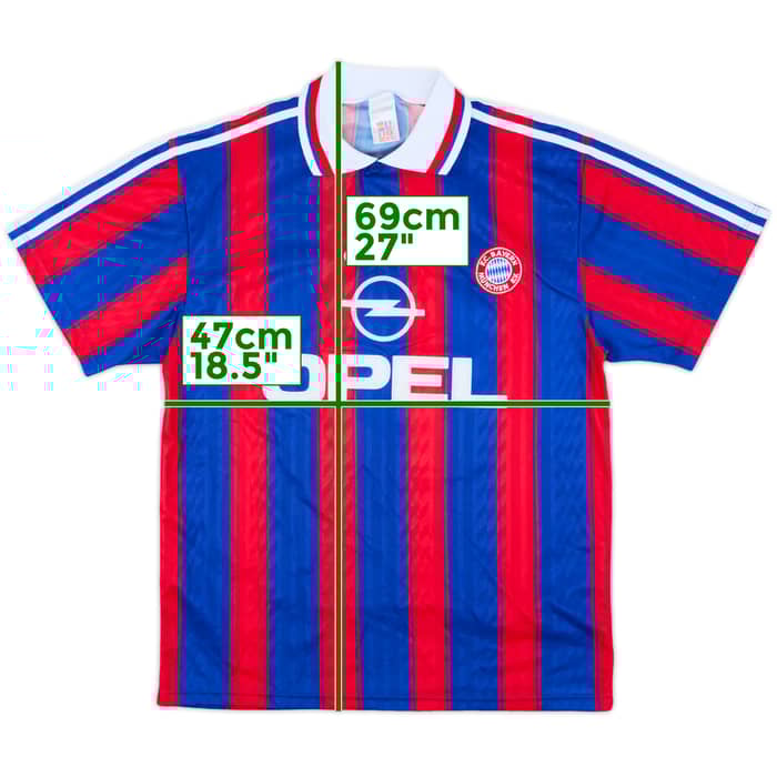 1995-97 Bayern Munich Home Shirt #18 - 8/10 - (M)