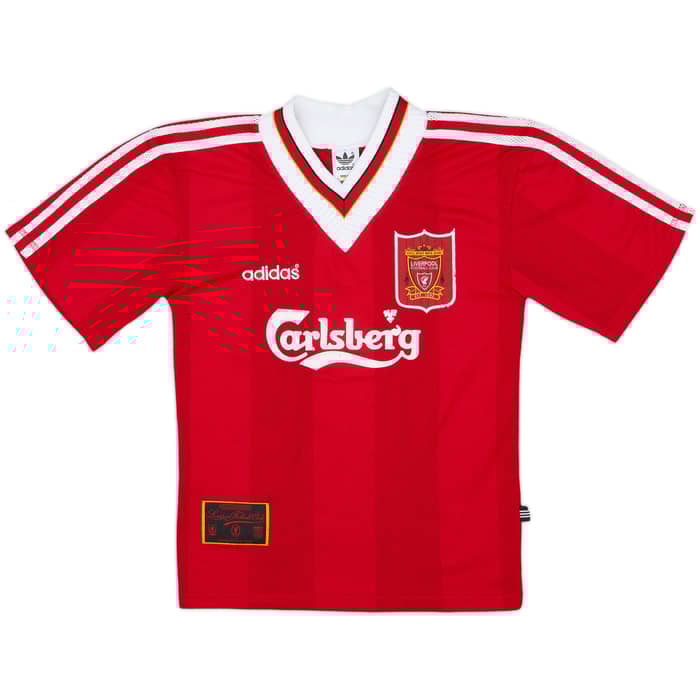 1995-96 Liverpool Home Shirt - 8/10 - (L.Boys)