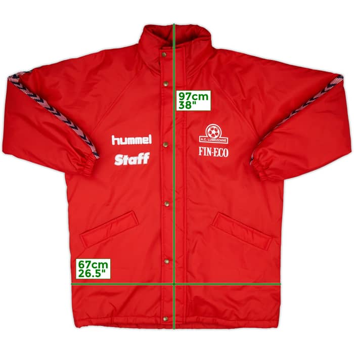 1997-98 Lumezzane Staff Issue Hummel Padded Bench Coat - 7/10 - (L)