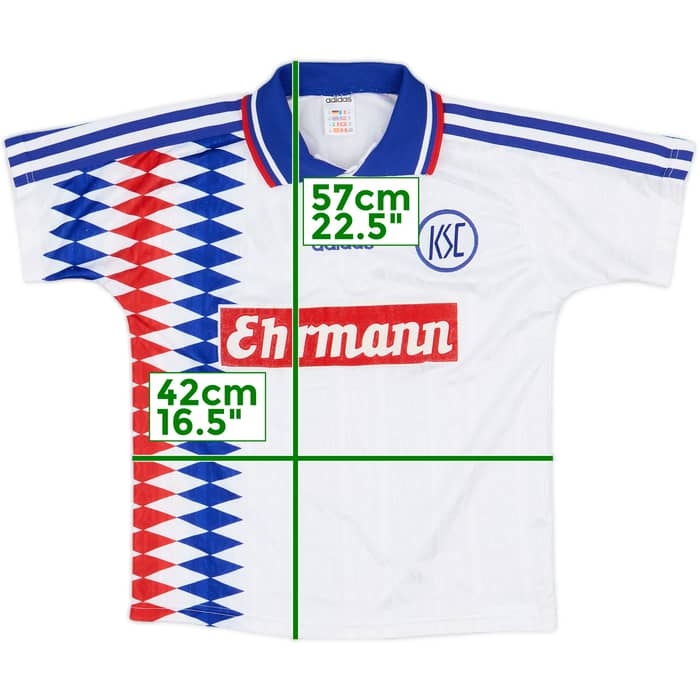 1995-96 Karlsruhe Home Shirt - 4/10 - (M.Boys)