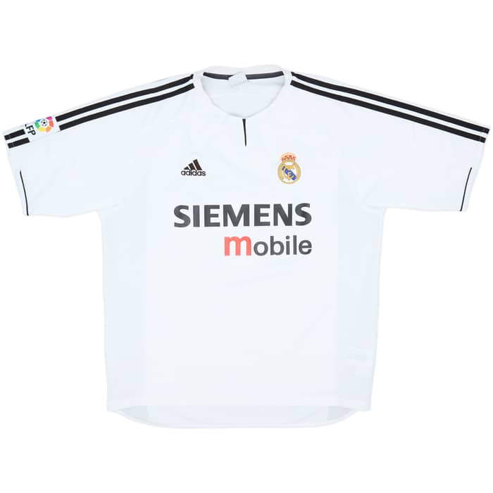 2003-04 Real Madrid Home Shirt Zidane #5 - 9/10 - (L)