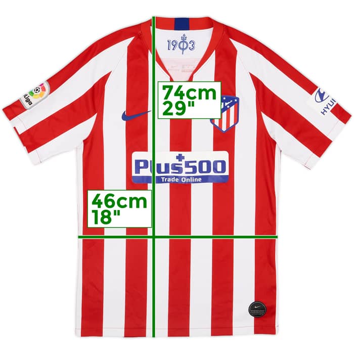 2019-20 Atletico Madrid Home Shirt - 8/10 - (S)