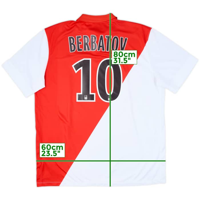 2014-15 Monaco Home Shirt Berbatov #10 - 8/10 - (XL)