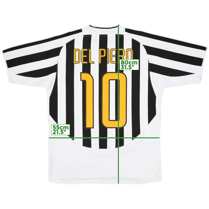 2003-04 Juventus Home Shirt Del Piero #10 - 6/10 - (L)