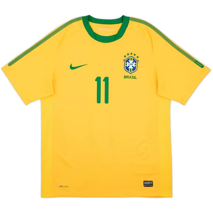 2010-11 Brazil Home Shirt Neymar #11 - 7/10 - (M)