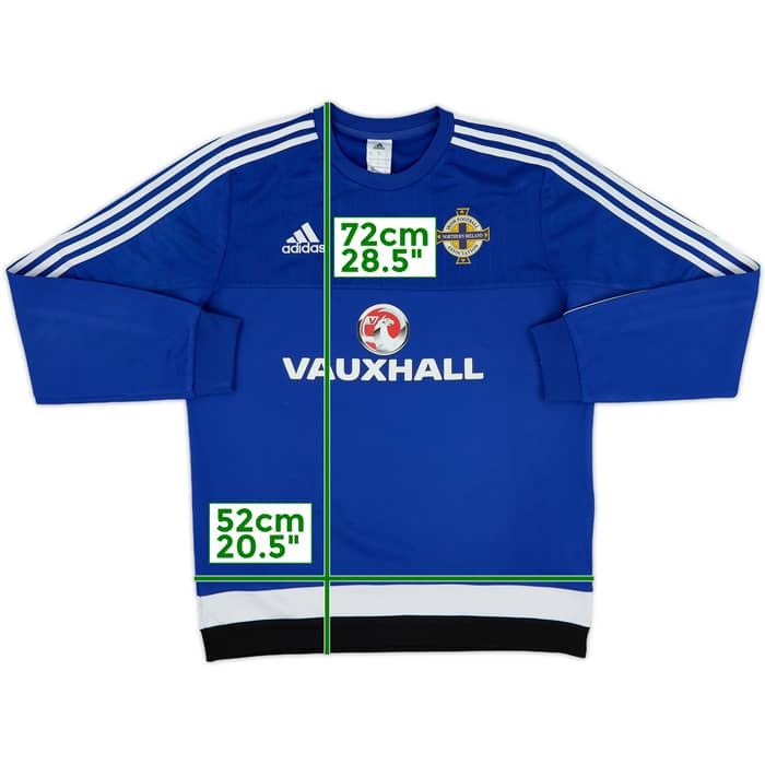 2015-16 Northern Ireland adidas Sweat Top - 8/10 - (M)