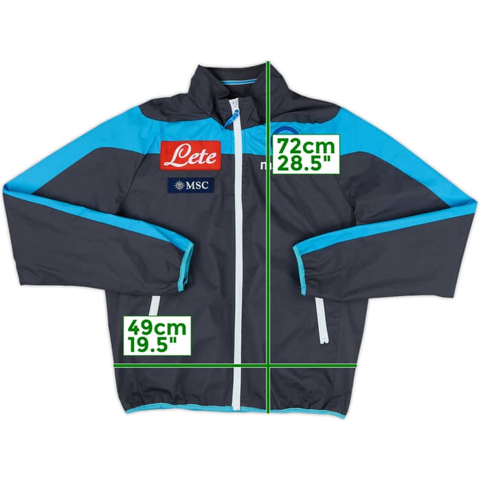 2014-15 Napoli Macron Track Jacket - 9/10 - (M)