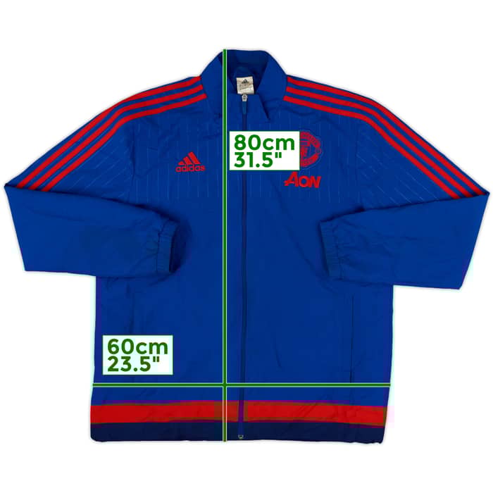 2015-16 Manchester United adidas Track Jacket - 8/10 - (L)