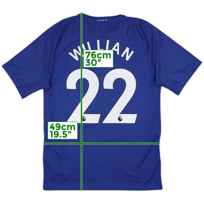 2017-18 Chelsea Home Shirt Willian #22 - 9/10 - (M)