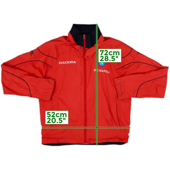 2007-08 Napoli Diadora Track Jacket - 7/10 - (S)