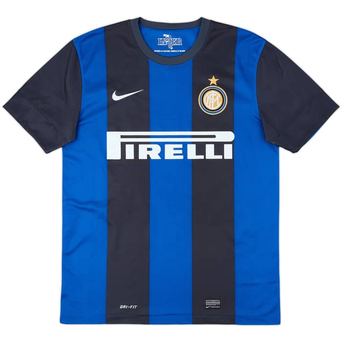 2012-13 Inter Milan Home Shirt Palacio #8 - 6/10 - (M)