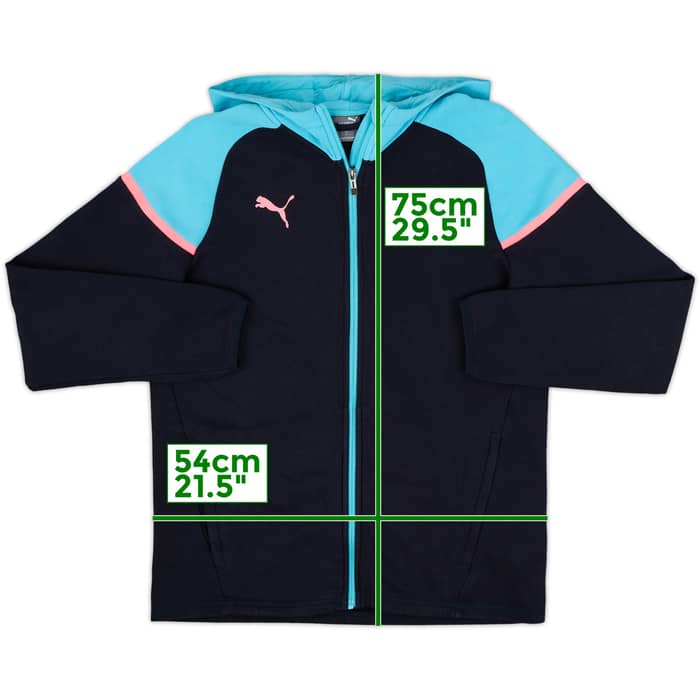 2023-24 Manchester City Puma Hooded Track Jacket - 8/10 - (M)
