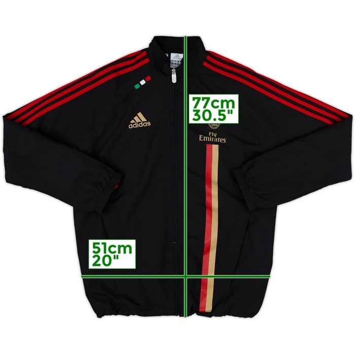 2011-12 AC Milan adidas Track Jacket - 8/10 - (XL.Boys)