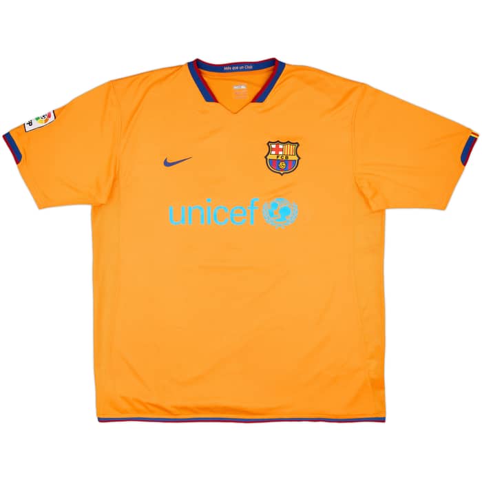2006-08 Barcelona Away Shirt Ronaldinho #10 - 9/10 - (XL)