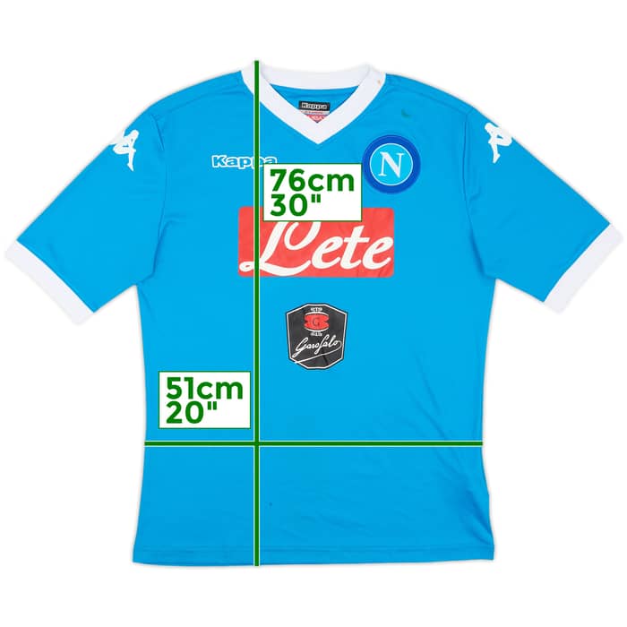 2015-16 Napoli Home Shirt - 5/10 - (XL)