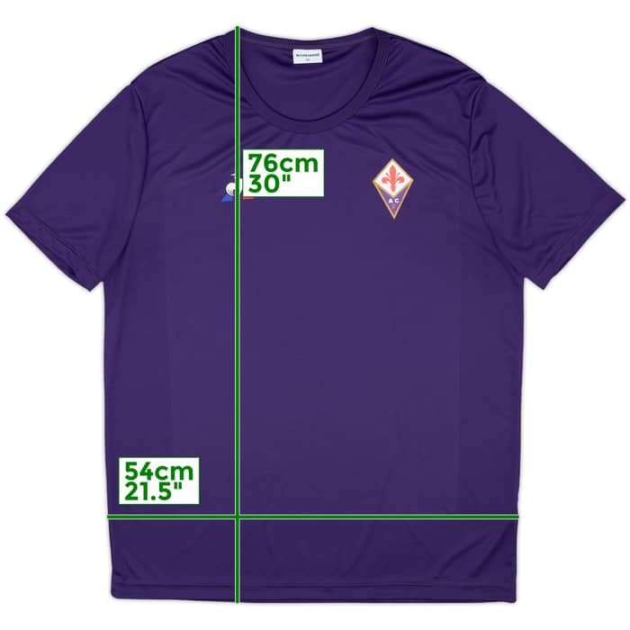 2017-18 Fiorentina Le Coq Sportif Training Shirt - 9/10 - (XL)