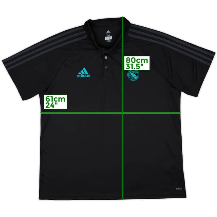 2017-18 Real Madrid adidas Polo Shirt - 8/10 - (XXL)