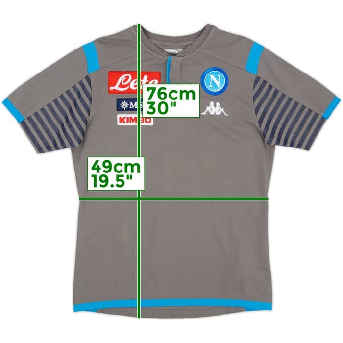 2018-19 Napoli Kappa Polo Shirt - 9/10 - (L)
