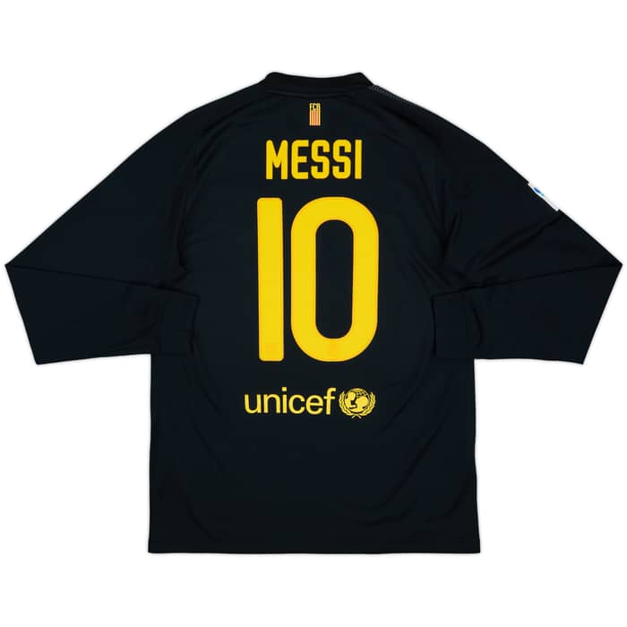 2011-12 Barcelona Away L/S Shirt Messi #10 - 8/10 - (M)