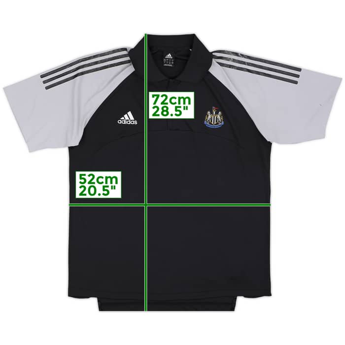 2002-03 Newcastle adidas 1/4 Zip Polo Shirt - 6/10 - (L/XL)